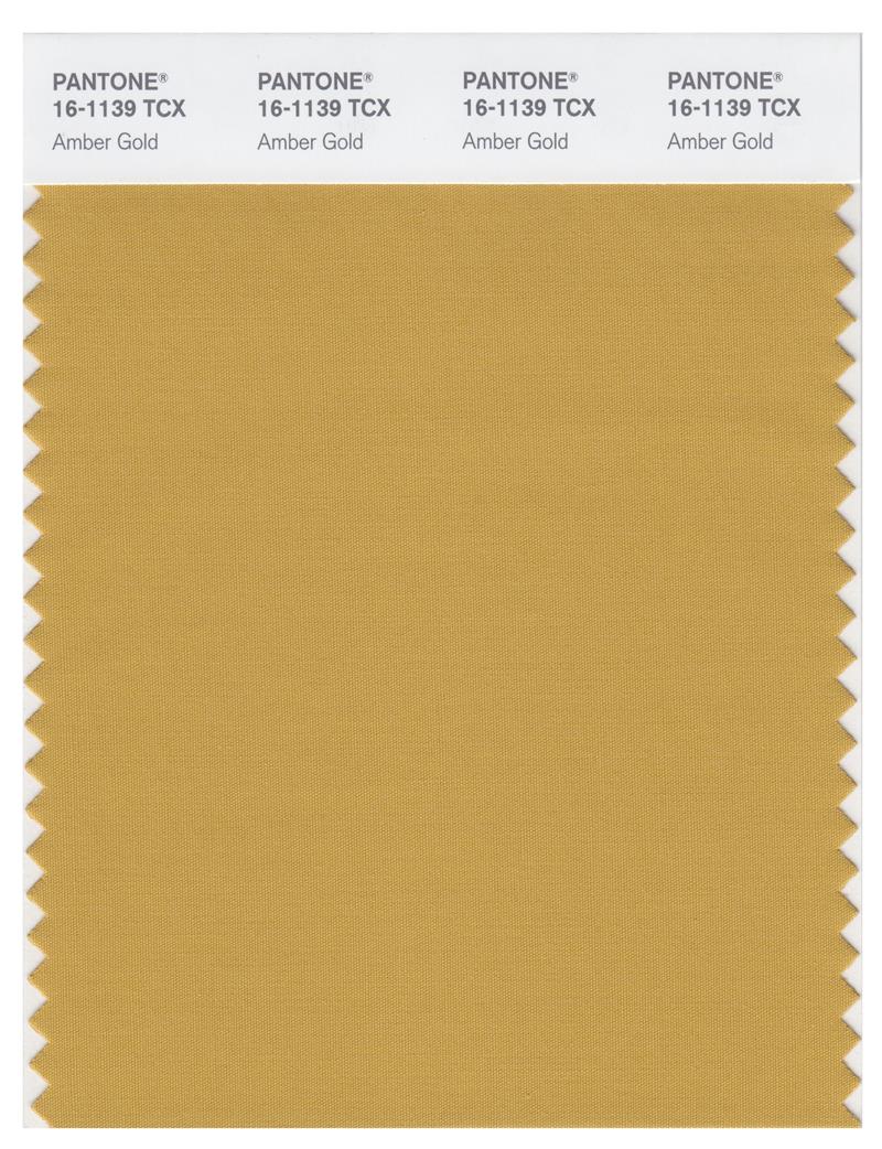 Pantone Smart 16-1139 TCX Color Swatch Card | Amber Gold 