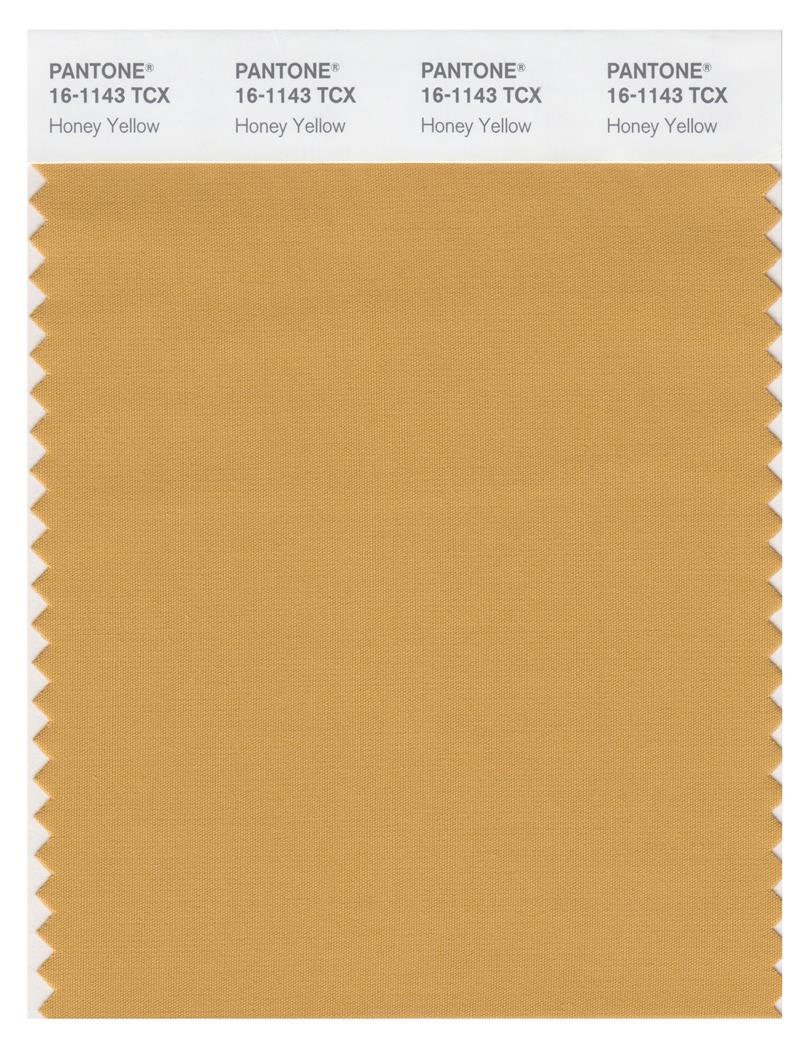 Pantone Smart 16-1143 TCX Color Swatch Card | Honey Yellow 