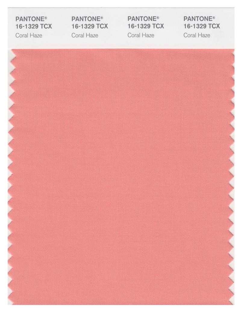 Pantone Smart 16-1329 TCX Color Swatch Card | Coral Haze 