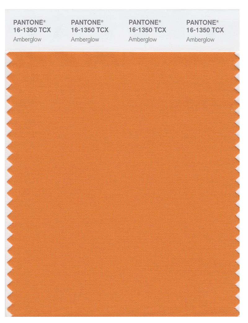 Pantone Smart 16-1350 TCX Color Swatch Card | Amberglow 