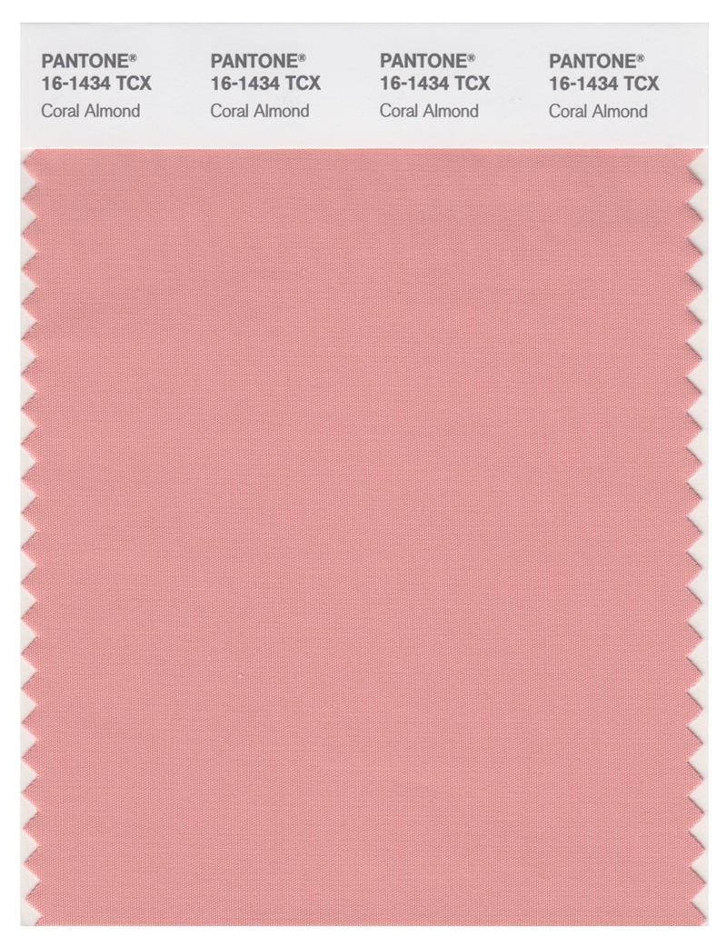 Pantone Smart 16-1434 TCX Color Swatch Card | Coral Almond 