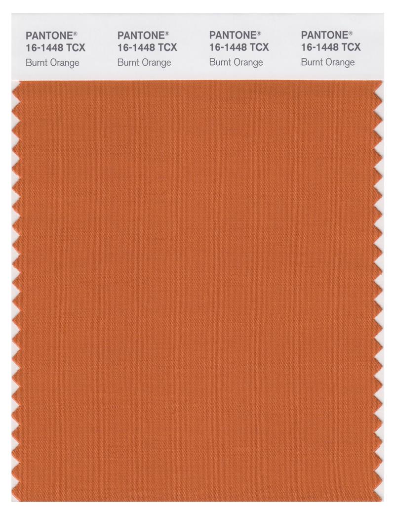 Pantone Smart 16-1448 TCX Color Swatch Card | Burnt Orange 