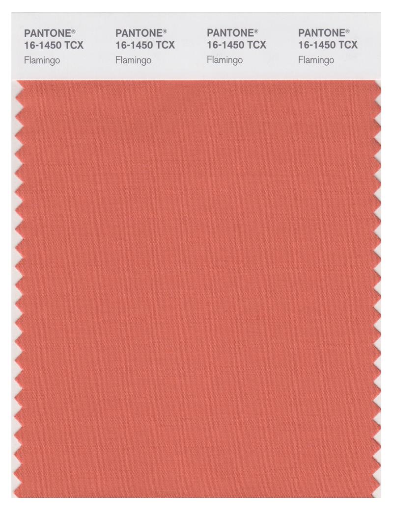 Pantone Smart 16-1450 TCX Color Swatch Card | Flamingo 