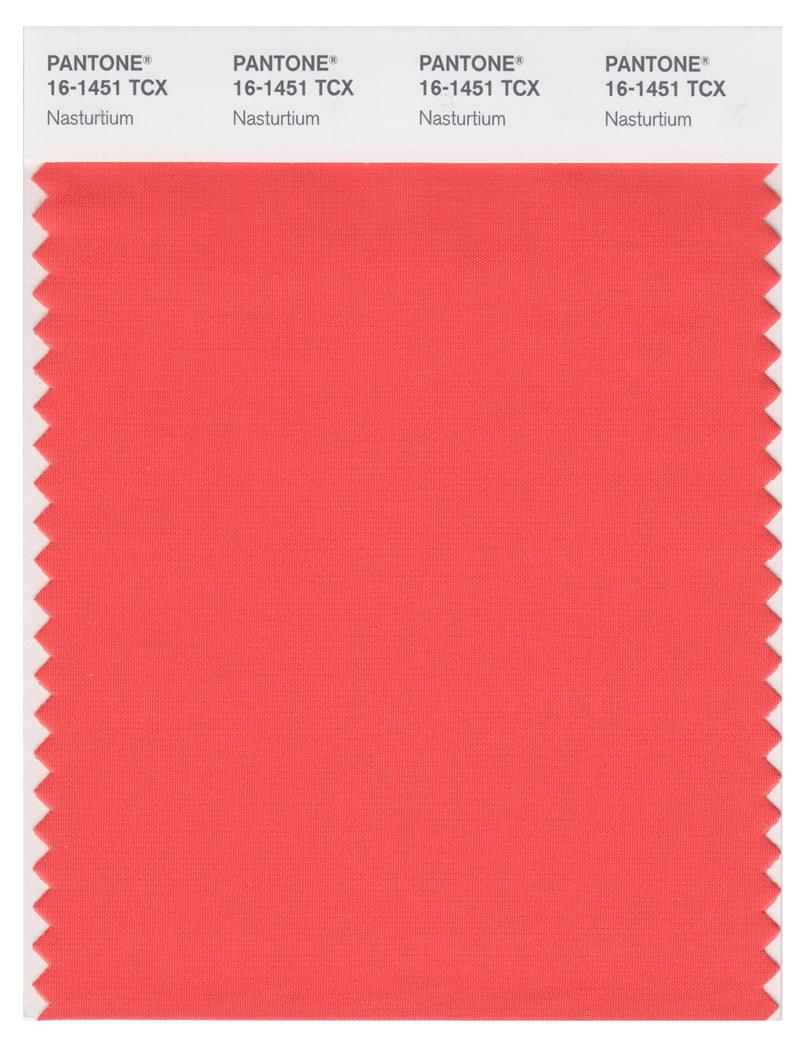 Pantone Smart 16-1451 TCX Color Swatch Card | Nasturtium 