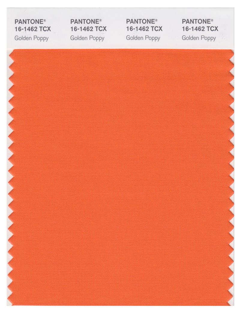 Pantone Smart 16-1462 TCX Color Swatch Card | Golden Poppy 