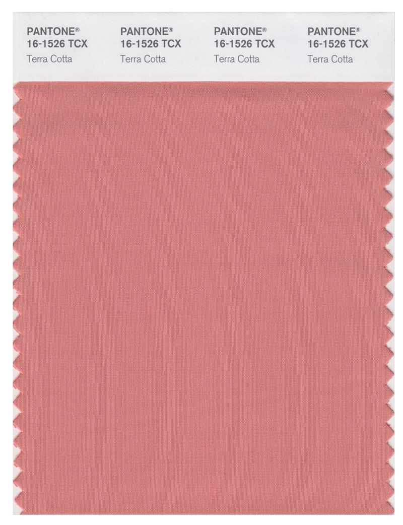 Pantone Smart 16-1526 TCX Color Swatch Card | Terra Cotta 