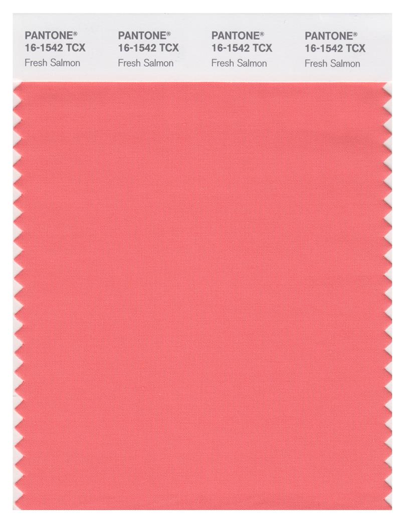 Pantone Smart 16-1542 TCX Color Swatch Card | Fresh Salmon 