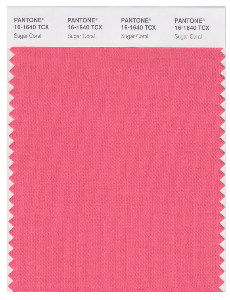 Pantone Smart 16-1640 TCX Color Swatch Card | Sugar Coral 