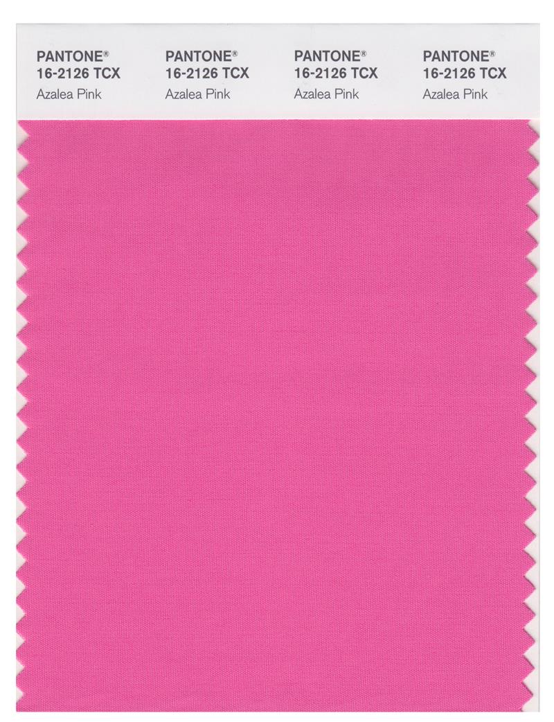 Pantone Smart 16-2126 TCX Color Swatch Card | Azalea Pink 