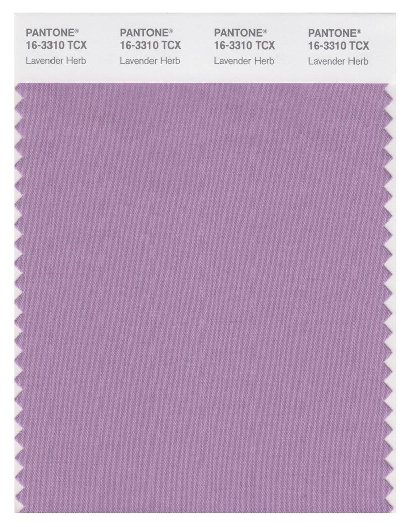 Pantone Smart 16-3310 TCX Color Swatch Card | Lavendar Herb 