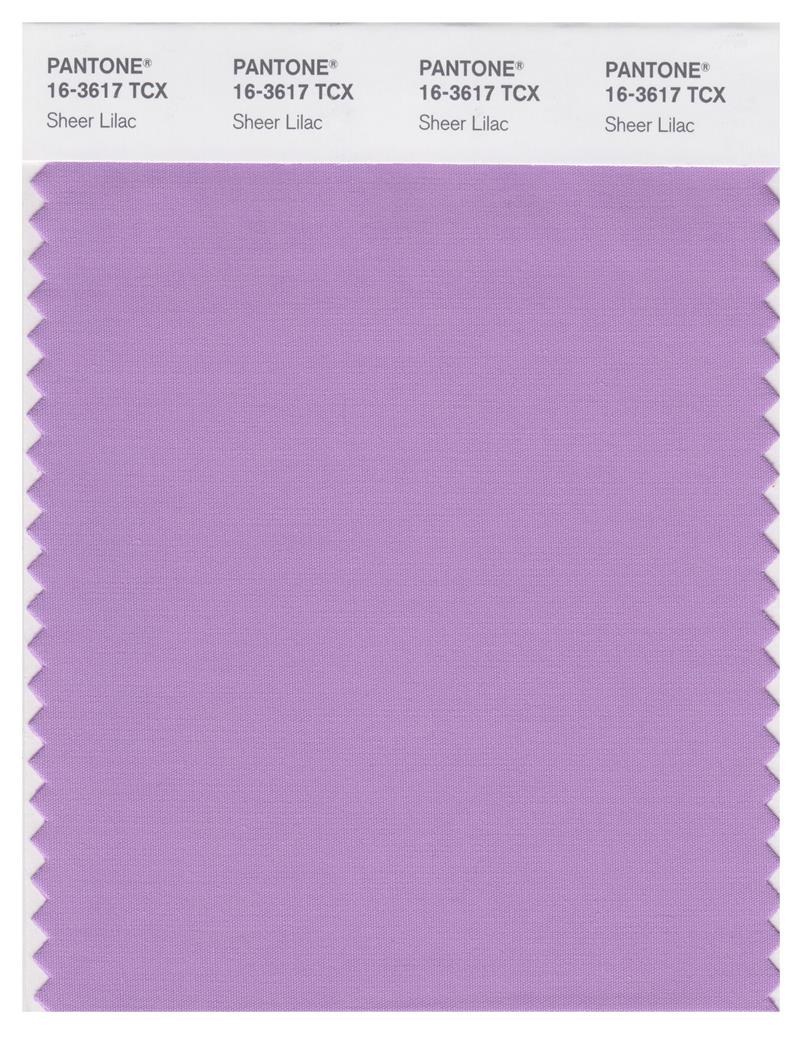 Pantone Smart 16-3617 TCX Color Swatch Card | Sheer Lilac 