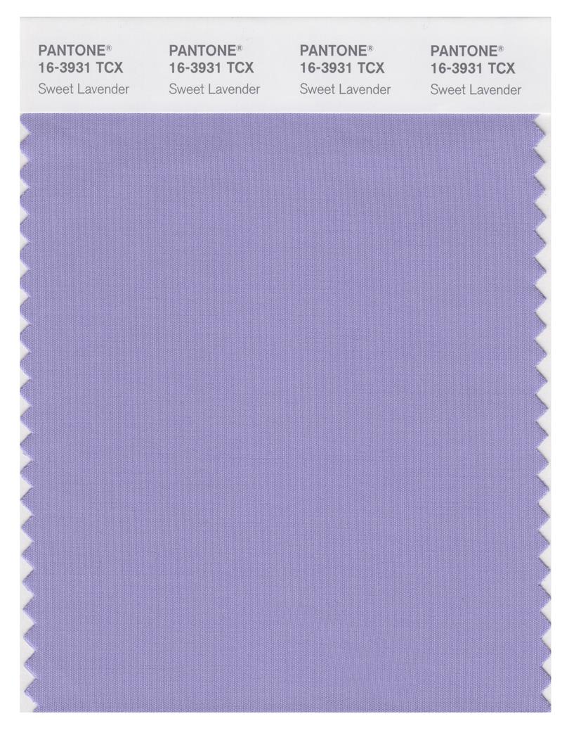 Pantone Smart 16-3931 TCX Color Swatch Card | Sweet Lavender 