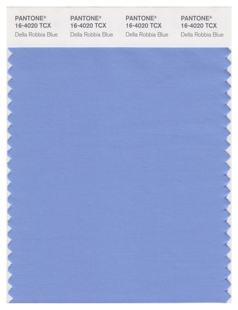 Pantone Smart 16-4020 TCX Color Swatch Card | Della Robbia Blue 