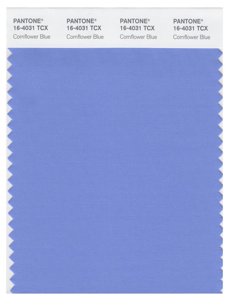 Pantone Smart 16-4031 TCX Color Swatch Card | Corn Flower Blue 