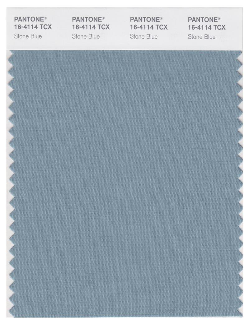 Pantone Smart 16-4114 TCX Color Swatch Card | Stone Blue 