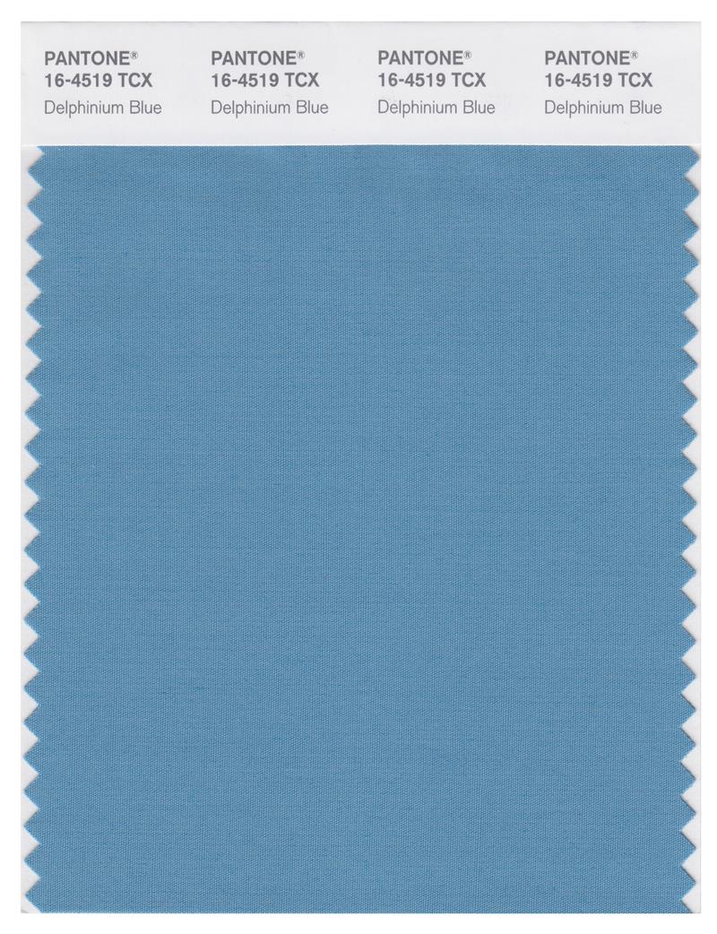 Pantone Smart 16-4519 TCX Color Swatch Card | Delphinium Blue 