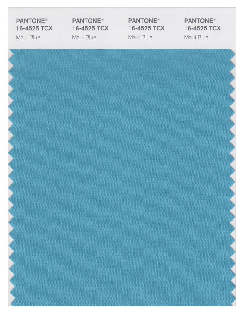 Pantone Smart 16-4525 TCX Color Swatch Card | Maui Blue 