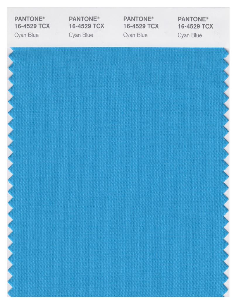 Pantone Smart 16-4529 TCX Color Swatch Card | Cyan Blue 