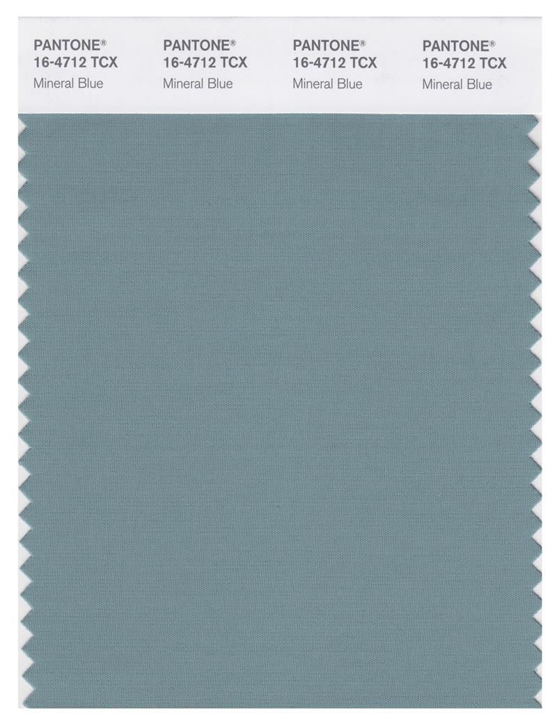 Pantone Smart 16-4712 TCX Color Swatch Card | Mineral Blue 