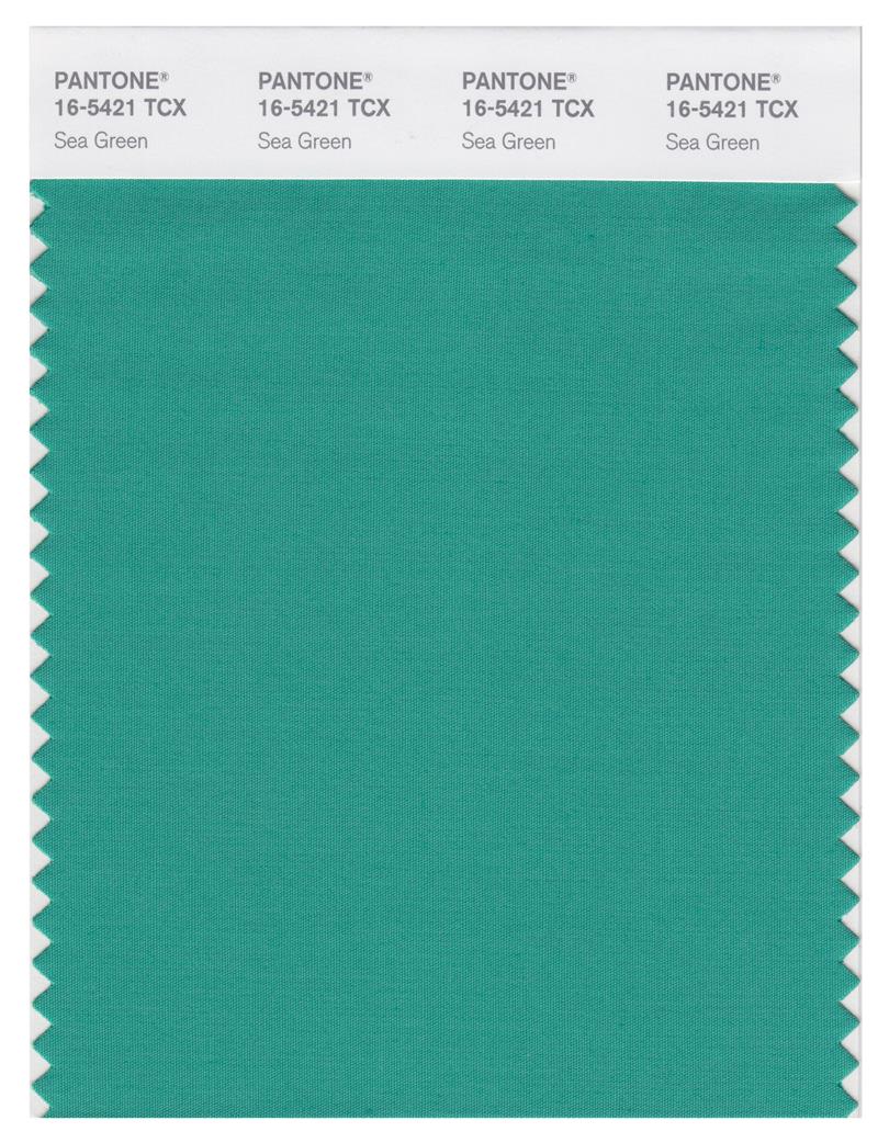 Pantone Smart 16-5421 TCX Color Swatch Card | Sea Green 