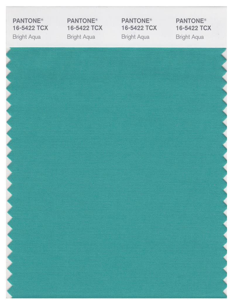 Pantone Smart 16-5422 TCX Color Swatch Card | Bright Aqua 