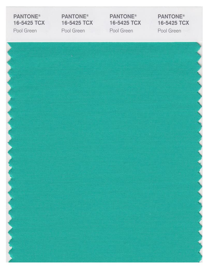 Pantone Smart 16-5425 TCX Color Swatch Card | Pool Green 