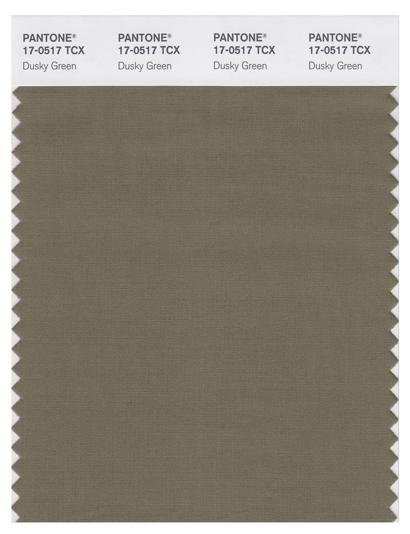 Pantone Smart 17-0517 TCX Color Swatch Card | Dusky Green 