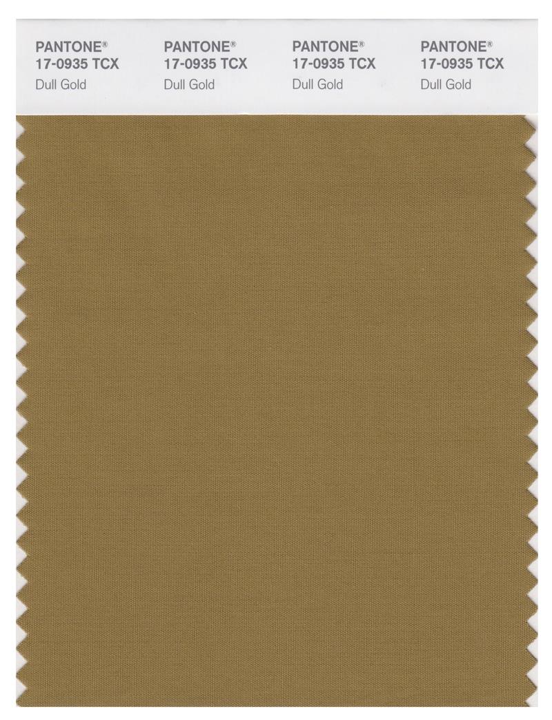 Pantone Smart 17-0935 TCX Color Swatch Card | Dull Gold 