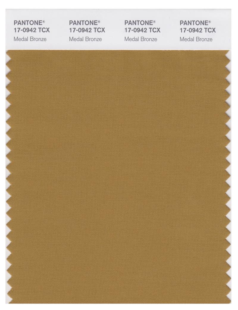 Pantone Smart 17-0942 TCX Color Swatch Card | Medal Bronze 