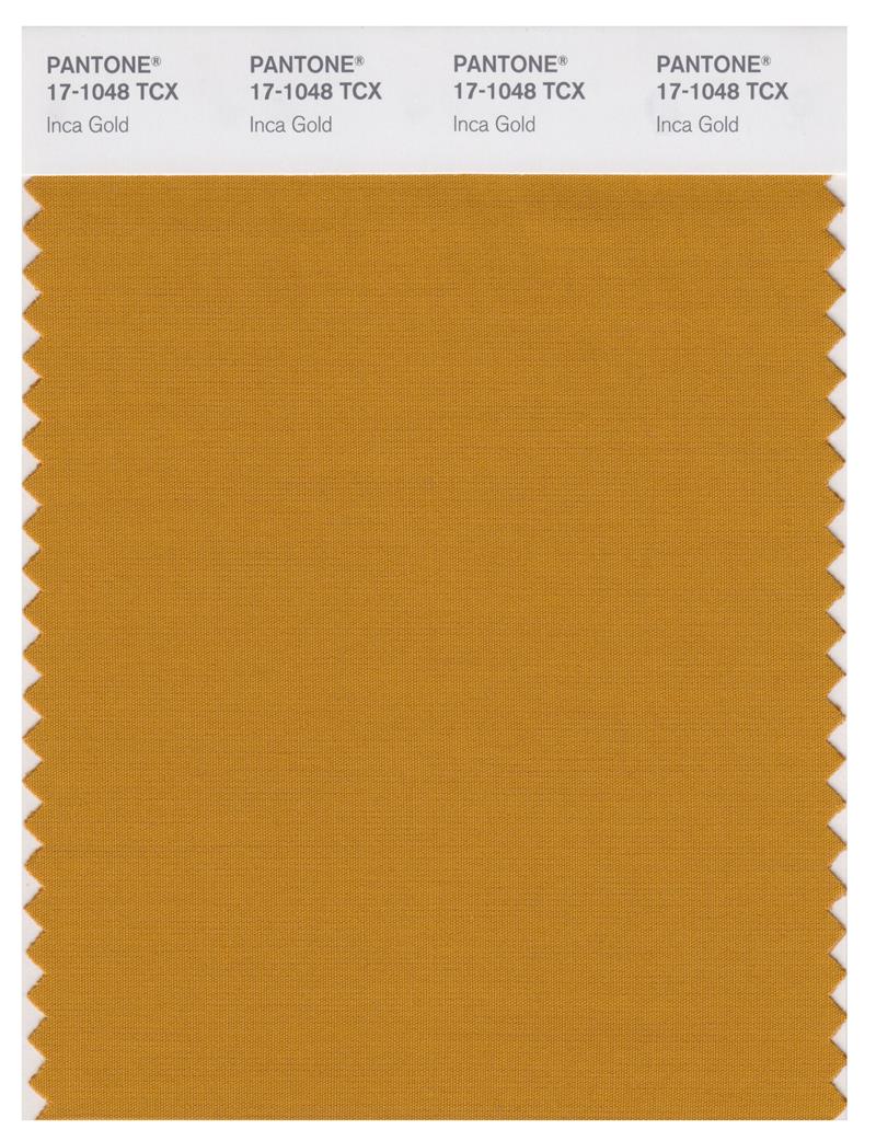 Pantone Smart 17-1048 TCX Color Swatch Card | Inca Gold 