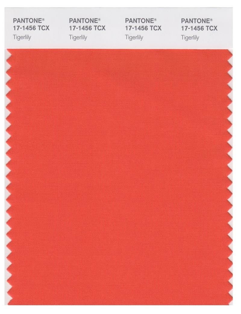 Pantone Smart 17-1456 TCX Color Swatch Card | Tigerlily 