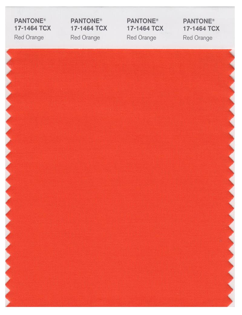 Pantone Smart 17-1464 TCX Color Swatch Card | Red Orange 