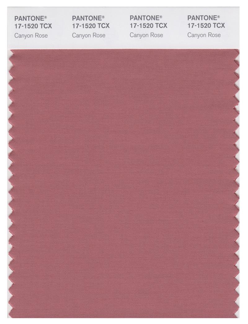 Pantone Smart 17-1520 TCX Color Swatch Card | Canyon Rose 