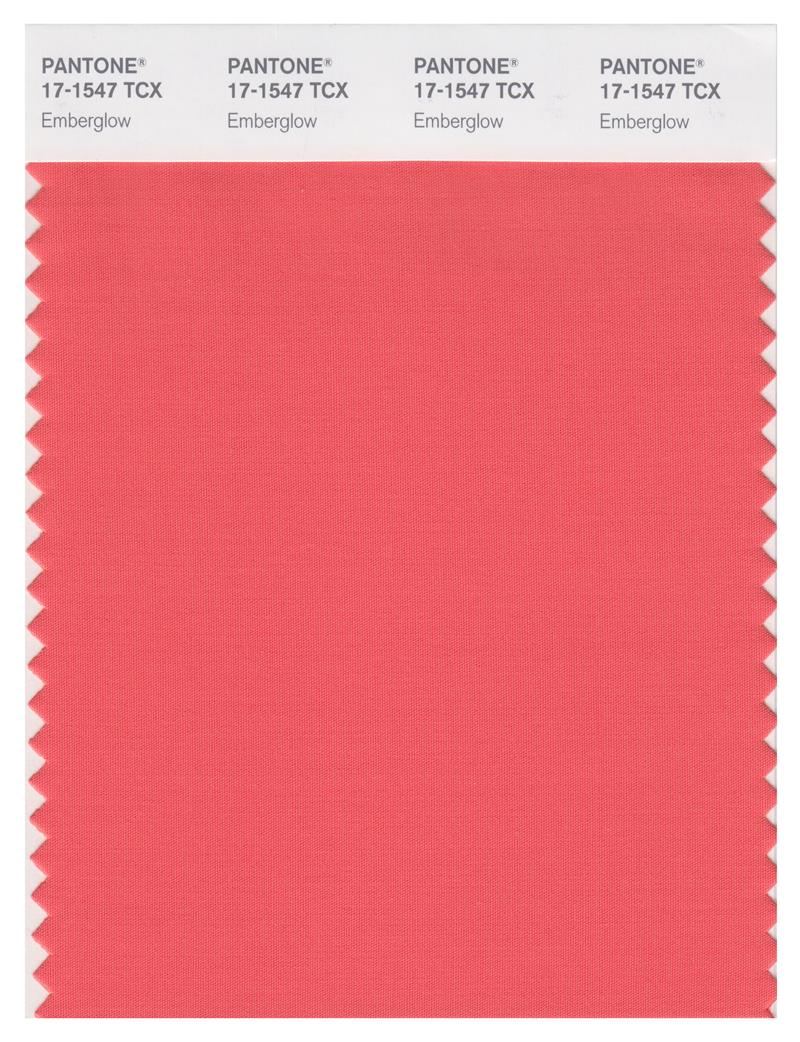 Pantone Smart 17-1547 TCX Color Swatch Card | Emberglow 