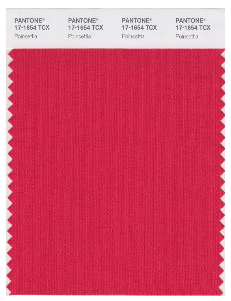 Pantone Smart 17-1654 TCX Color Swatch Card | Poinsettia 