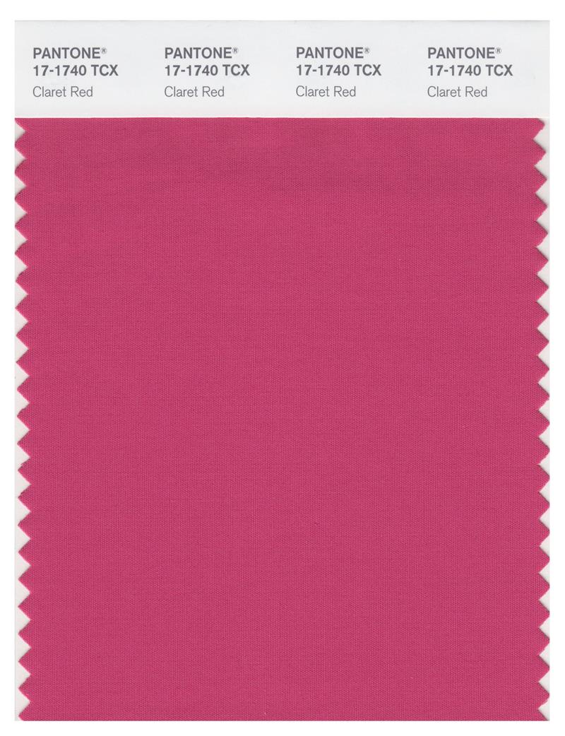 Pantone Smart 17-1740 TCX Color Swatch Card | Claret Red 