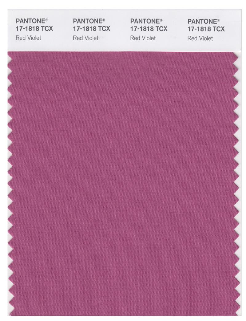 Pantone Smart 17-1818 TCX Color Swatch Card | Red Violet 