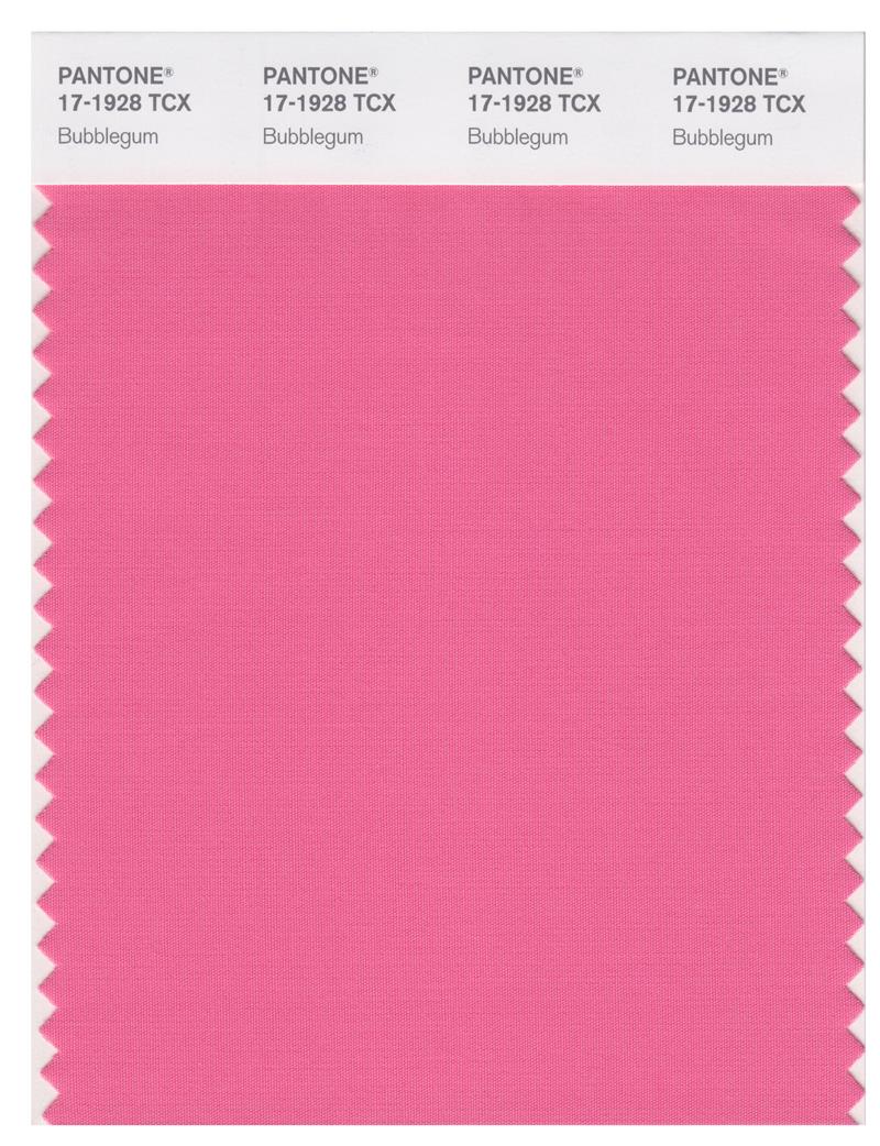 Pantone Smart 17-1928 TCX Color Swatch Card | Bubblegum 