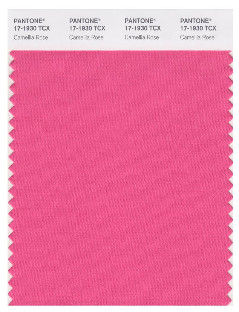 Pantone Smart 17-1930 TCX Color Swatch Card | Camellia Rose 