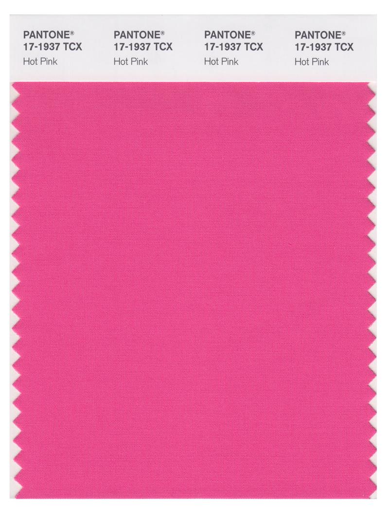 Pantone Smart 17-1937 TCX Color Swatch Card | Hot Pink 