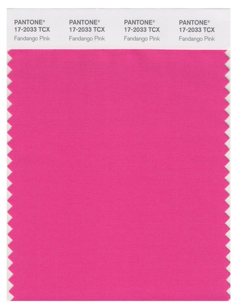 Pantone Smart 17-2033 TCX Color Swatch Card | Fandango Pink 