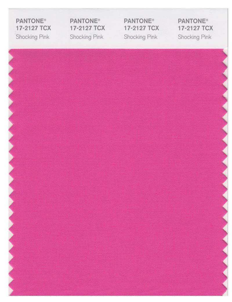 Pantone Smart 17-2127  TCX Color Swatch Card | Shocking Pink 