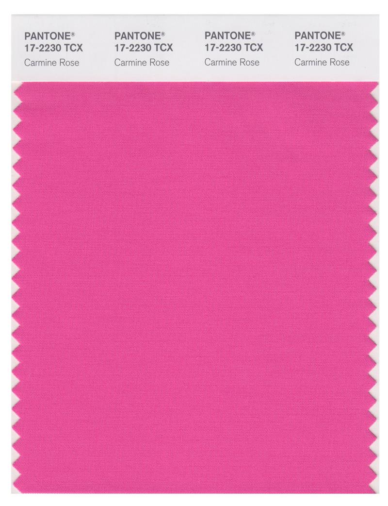 Pantone Smart 17-2230 TCX Color Swatch Card | Carmine Rose 