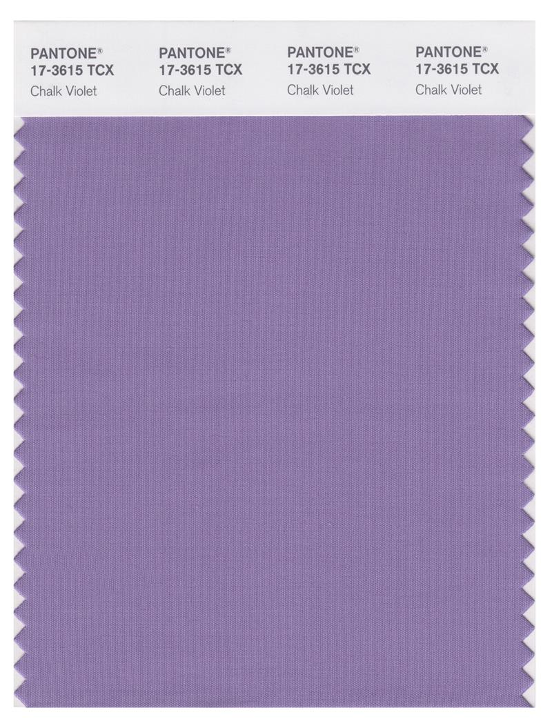 Pantone Smart 17-3615 TCX Color Swatch Card | Chalk Violet 