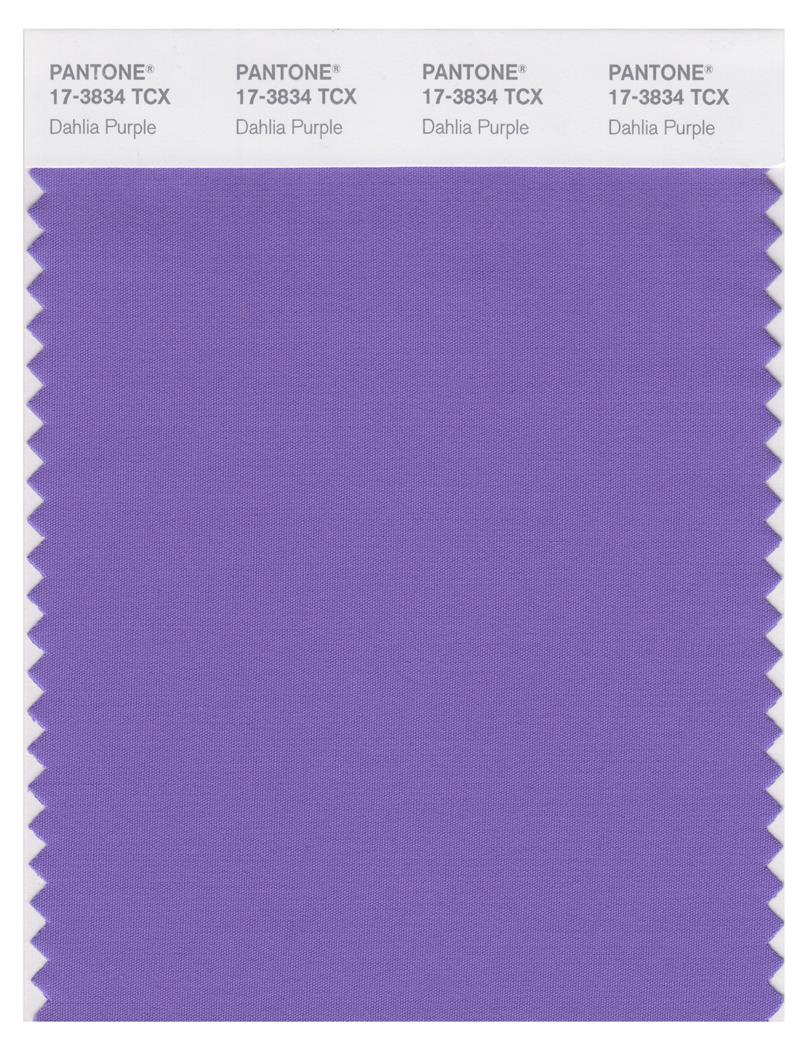 Pantone Smart 17-3834 TCX Color Swatch Card | Dahlia Purple 