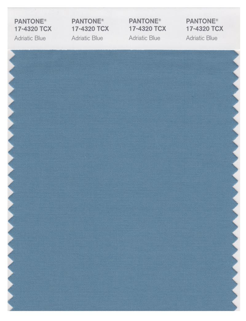 Pantone Smart 17-4320 TCX Color Swatch Card | Adriactic Blue 