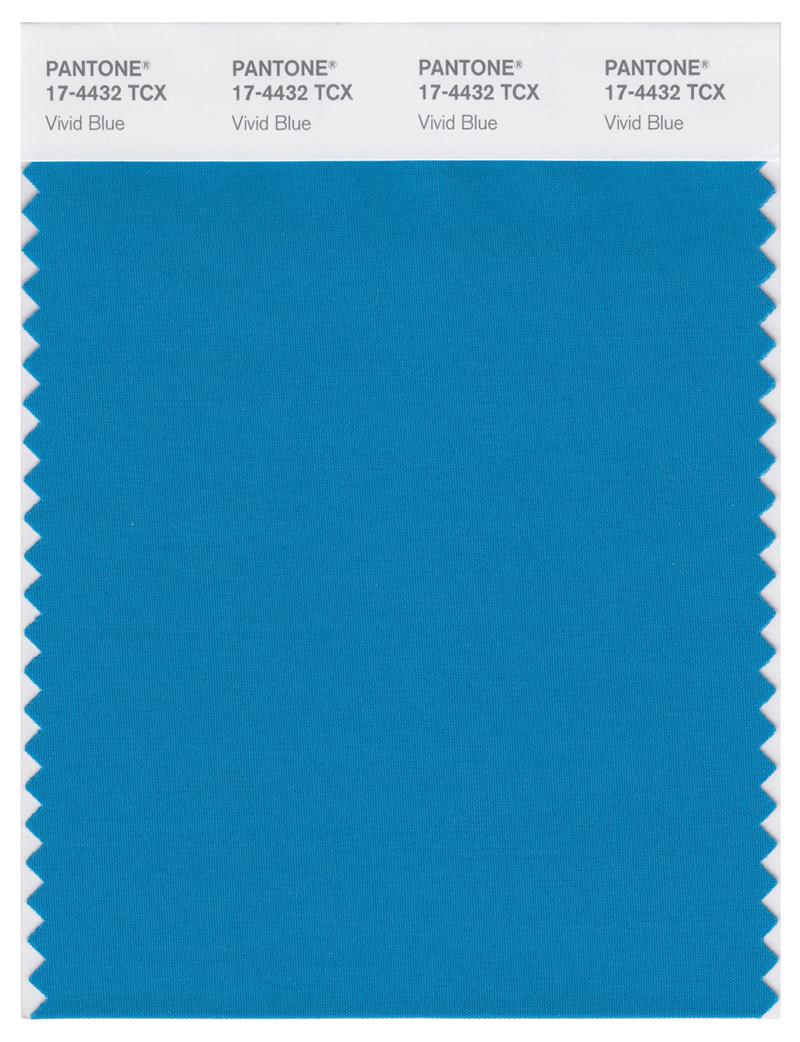 Pantone Smart 17-4432 TCX Color Swatch Card | Vivid Blue 