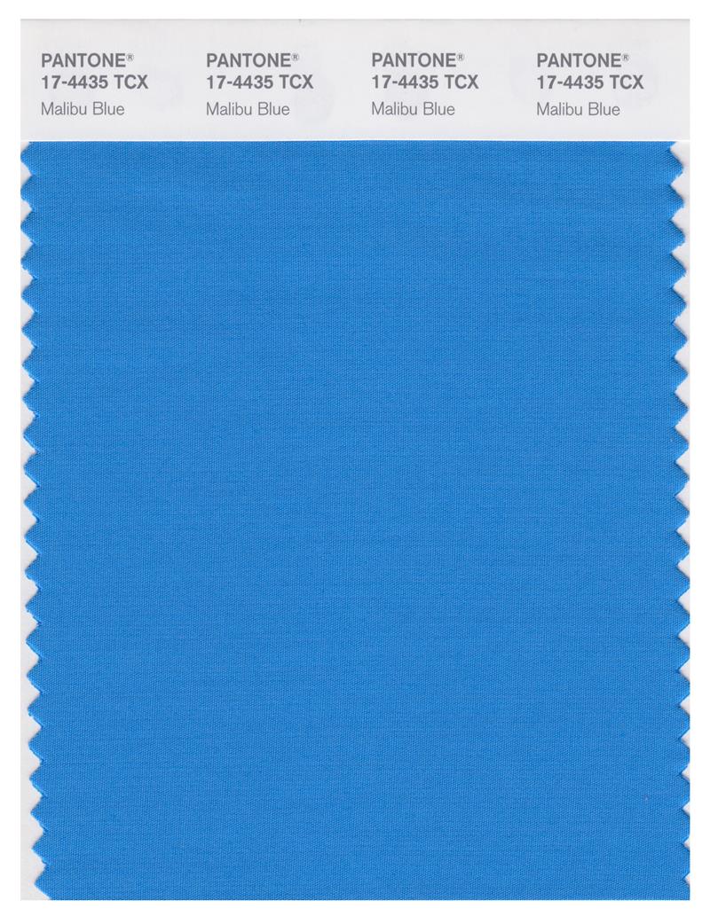 Pantone Smart 17-4435 TCX Color Swatch Card | Malibu Blue 