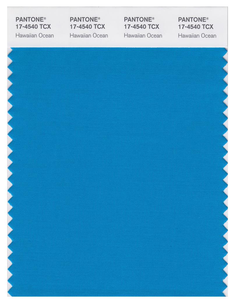 Pantone Smart 17-4540 TCX Color Swatch Card | Hawaiian Ocean 