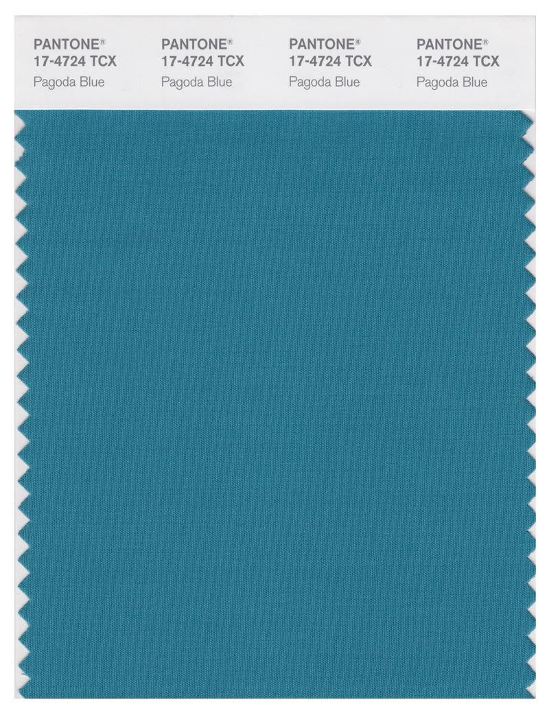 Pantone Smart 17-4724 TCX Color Swatch Card | Pagoda Blue 